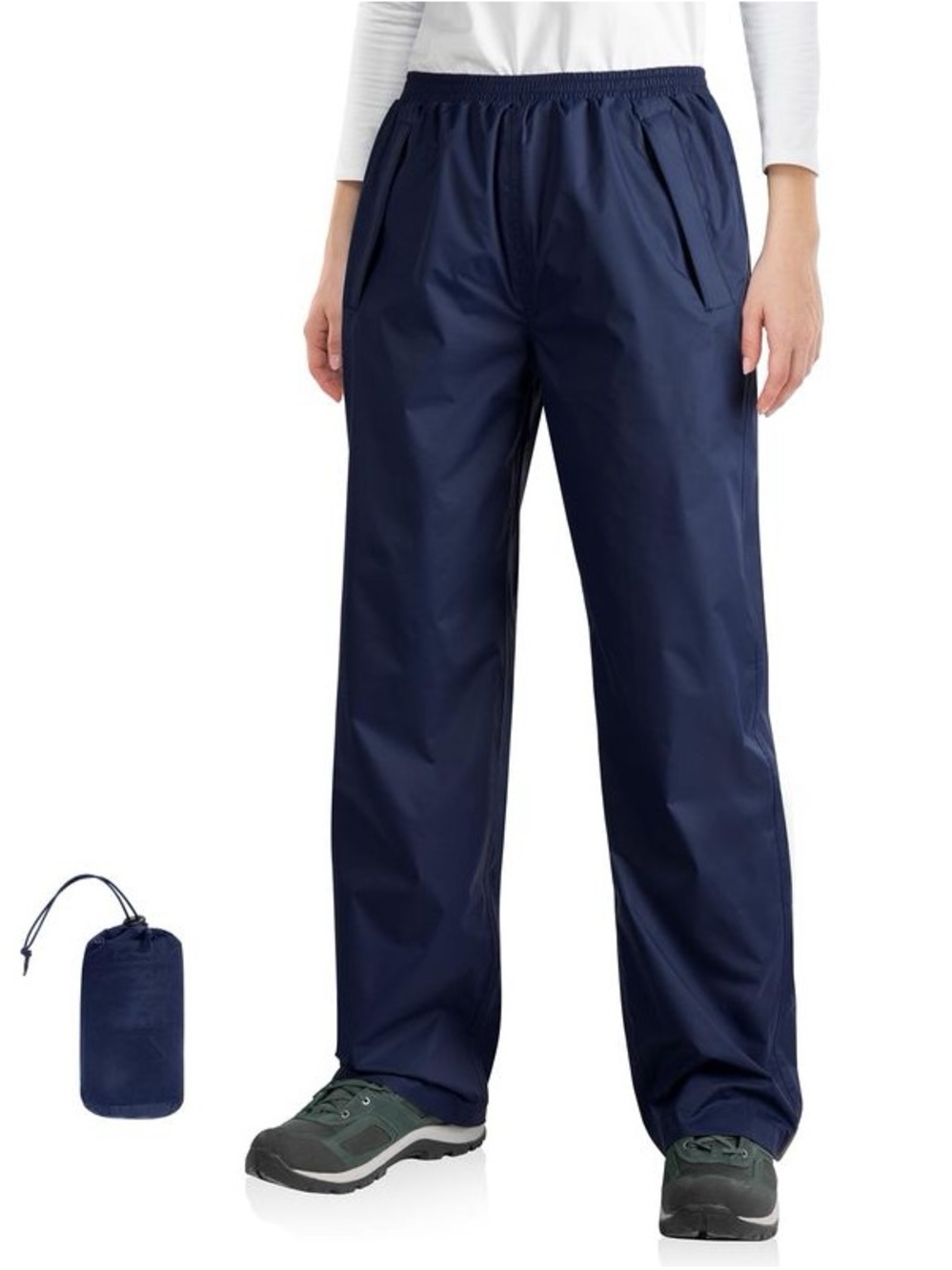 33,000 ft Woman’s Packable Rain Pants- Blue